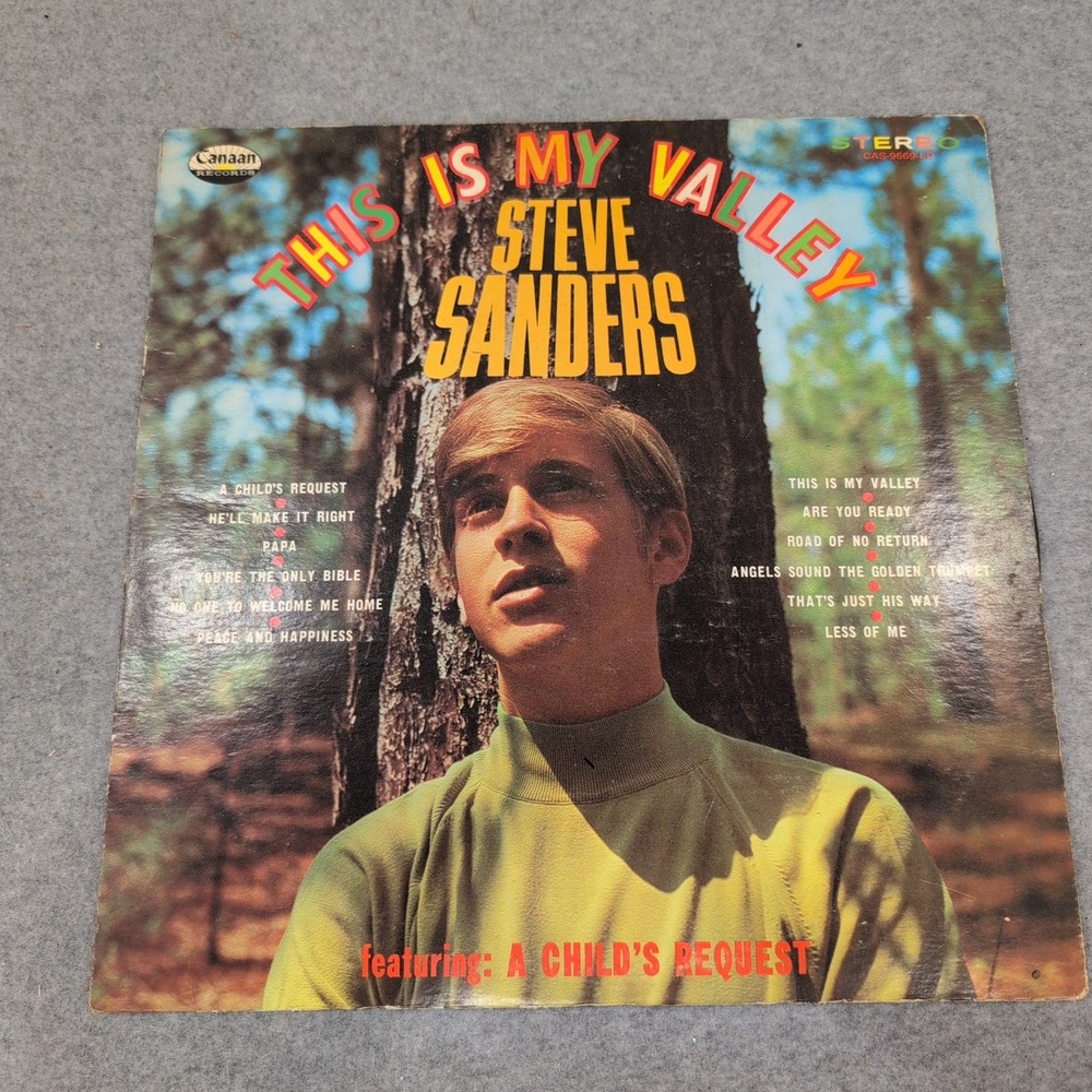 Steve Sanders This Is My Valley Vinyl LP Canaan Records CAS-9669 - Picture 1 of 2